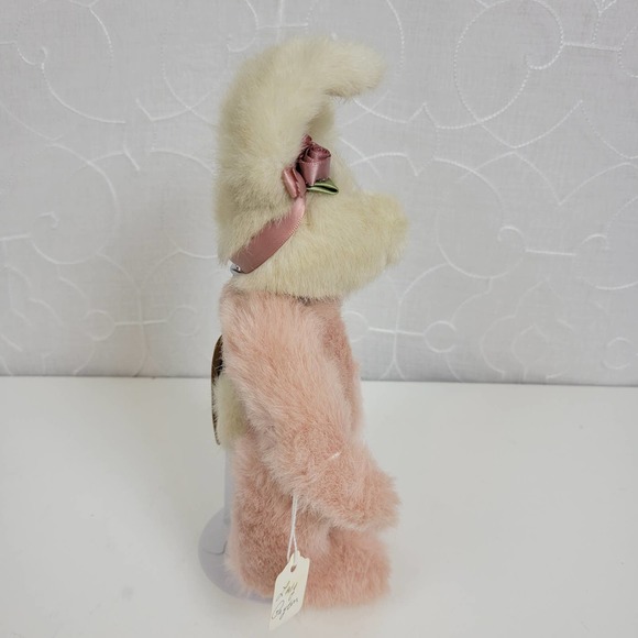 Boyd's Bears Kids Head Bean Archive Collection 11" Pink Mini Plush Rabbit - Picture 4 of 9